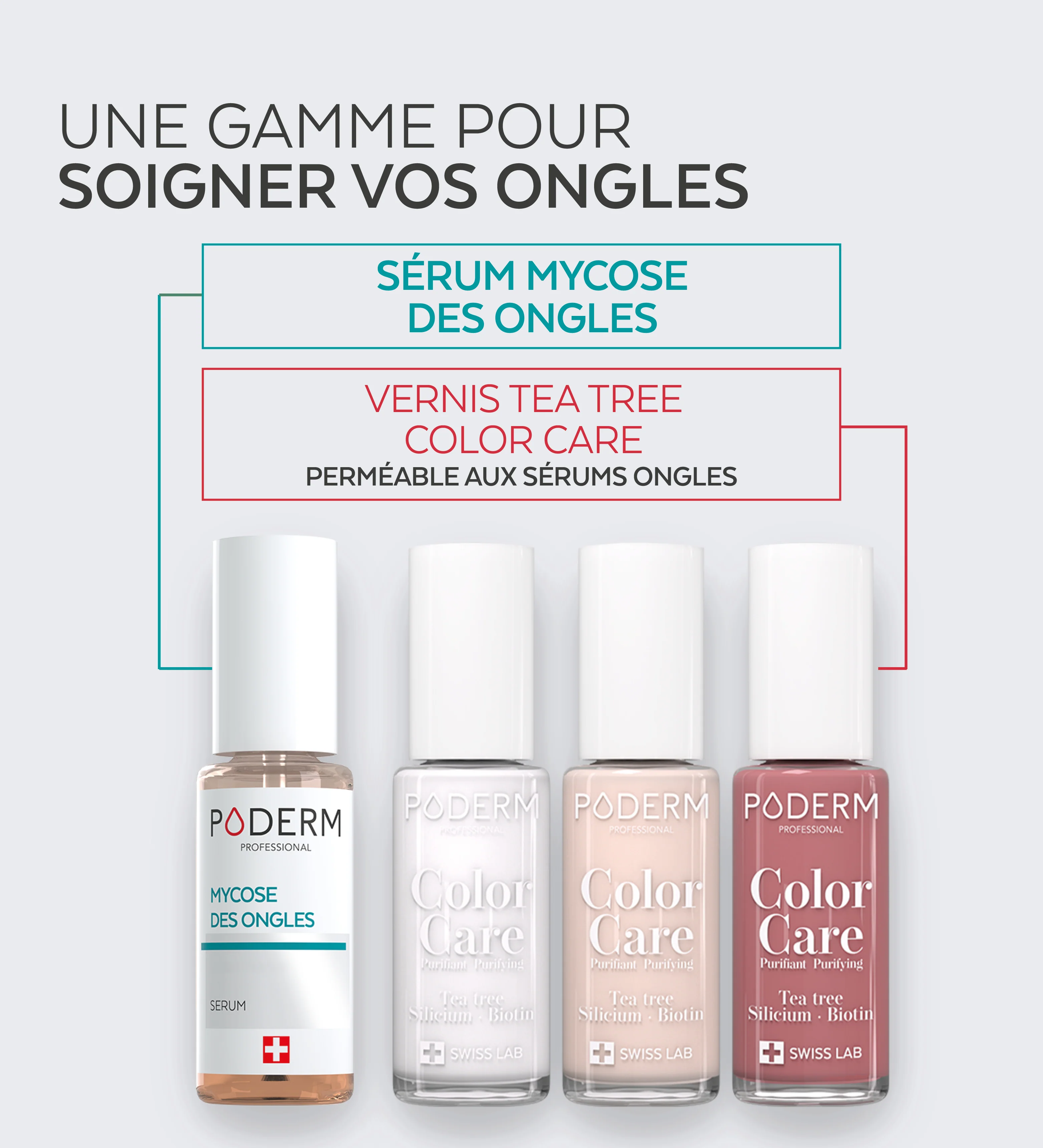 Vernis Color Care Tea Tree - Blanc French - Image 5