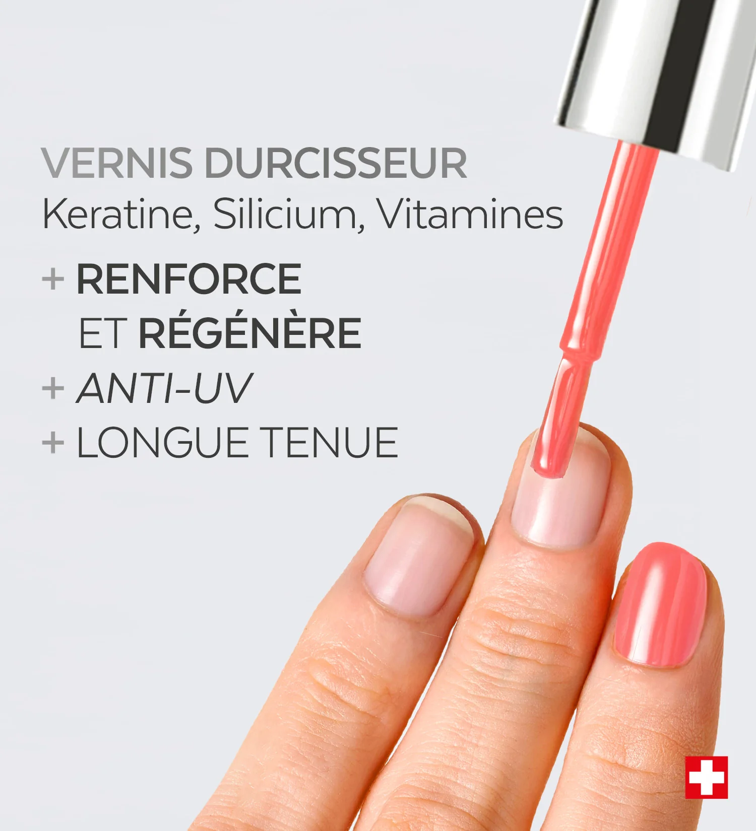 Vernis Color Strong Durcisseur - Corail light - Image 3